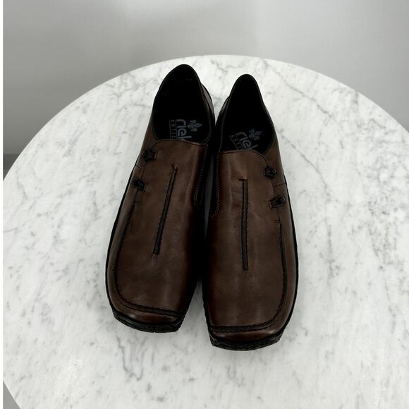 NWT Rieker Celia-51 Women's Shoe Slip On Casual Brown Leather Women’s 10 - Picture 5 of 8